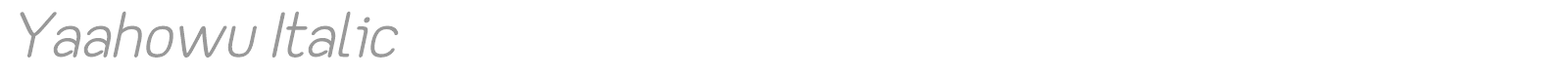 Yaahowu font preview